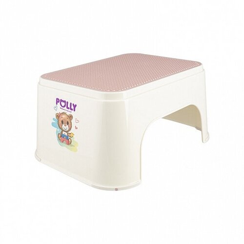 фото Подставка для ног детская, табурет пластиковый для детей, ступенька для унитаза, ванной, стульчик, розовый полимербыт