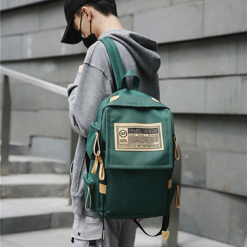 KoNa рюкзак мужской женский школьный зеленый