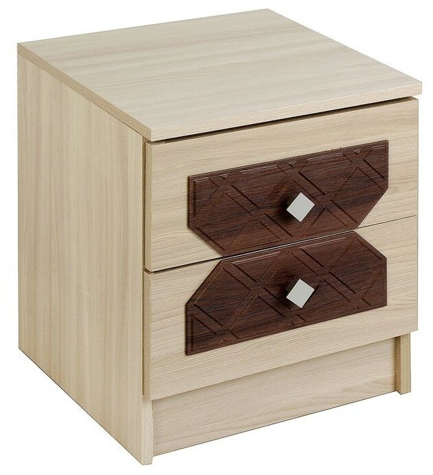 фото Тумба прикроватная Николь 400х390х470 Ясень шимо светлый/Лиственница темная 3402589