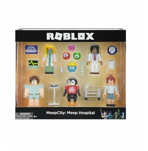 Набор из 5 фигурок Roblox "Meepcity: Meep Hospital" (Jazwares)