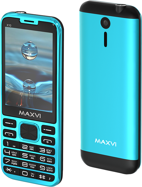 Мобильный телефон Maxvi X10 Aqua Blue