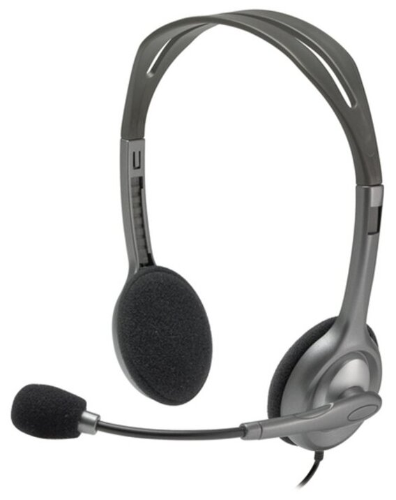 Гарнитура Logitech Headset H111 Stereo grey (981-000594)