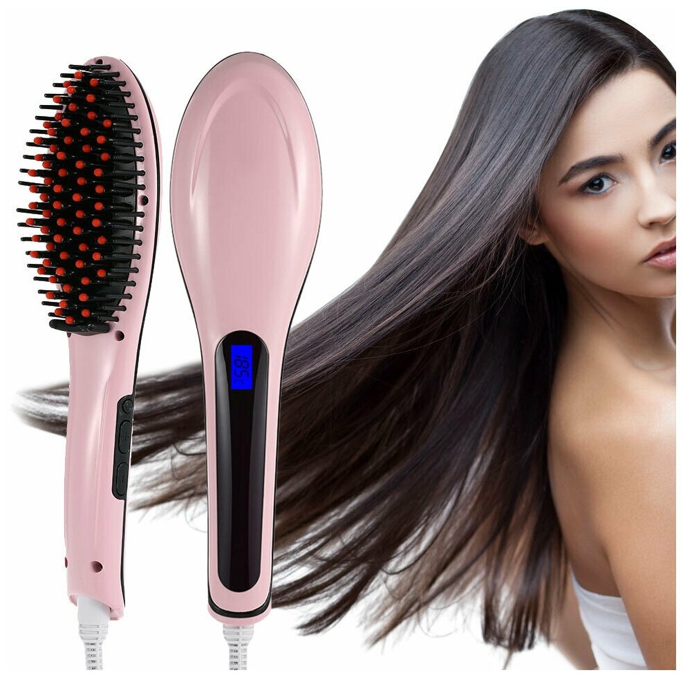 Расческа-выпрямитель Fast Hair Straightener/Расческа электрическая /Расческа-выпрямитель для волос - фотография № 5