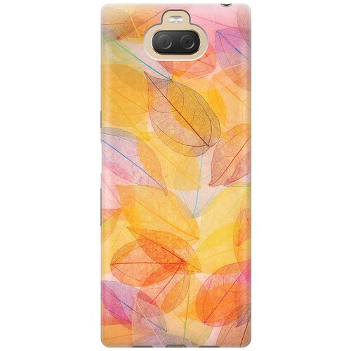 фото Re:pa накладка transparent для sony xperia 10 plus с принтом "разноцветные листья"