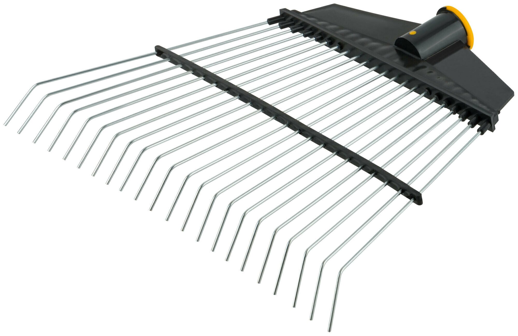 Грабли веерные проволочные (пластмассовая основа), 22 зуба, 290х430 мм, без черенка 76943 - фотография № 3
