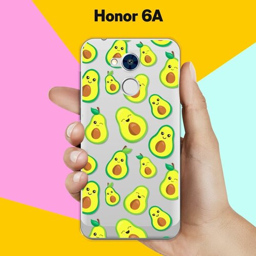 Силиконовый чехол на Honor 6A Узор из авокадо / для Хонор 6А силиконовый чехол на honor 6a узор из такс для хонор 6а