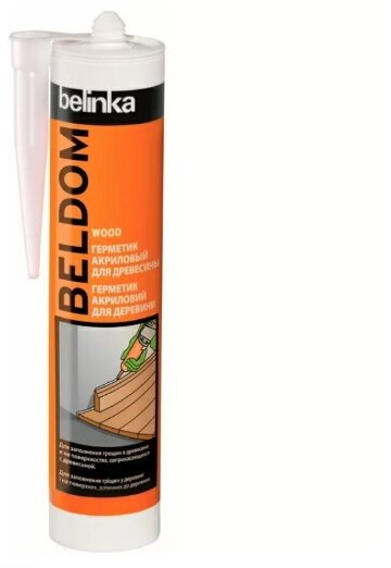 фото Belinka Beldom Wood герметик акриловый (ель)