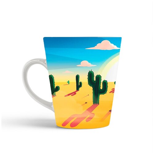 фото Кружка-латте coolpodarok браво старс brawl stars (кактусы)