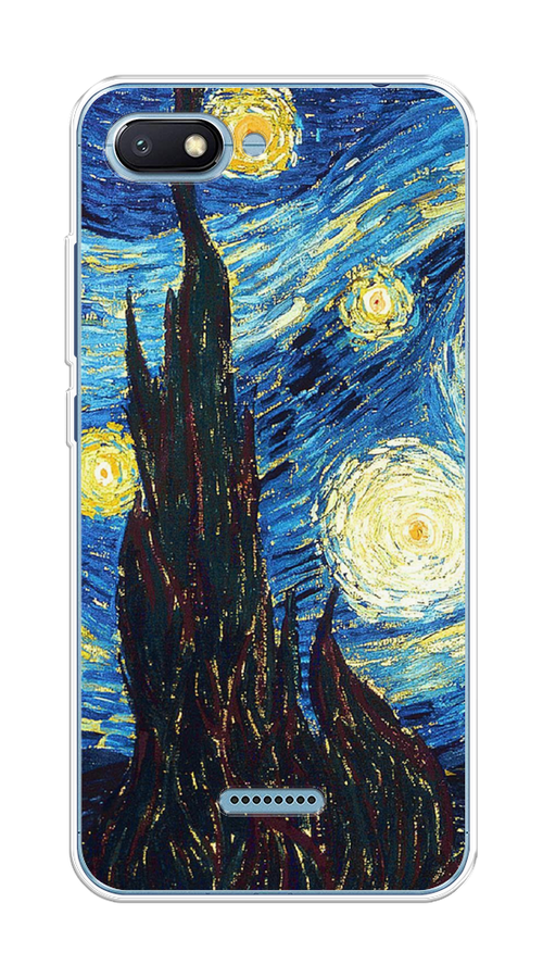 Силиконовый чехол "Ван Гог Звездная ночь" на Xiaomi Redmi 6A / Сяоми Редми 6А