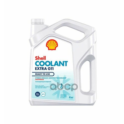 Антифриз Coolant Extra G11 Ready To Use 4 Кг (Готовый Сине-Зелёный) Технология Hoat Антифриз Coolant Extra G11 Ready To Use 4.