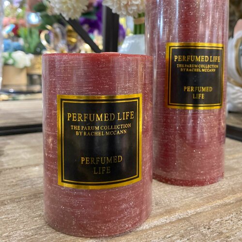 Ароматическая свеча Perfumed Life бордовая 7*10