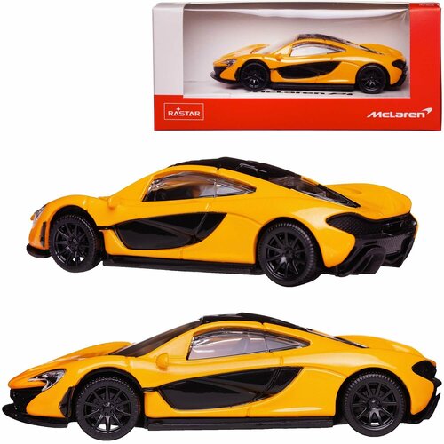 Машина металлическая 1:43 scale McLaren P1, цвет желтый - Rastar [58700Y] rastar mclaren p1 75200 1 24 18 см желтый