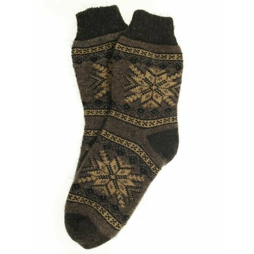 Мужские носки Рассказовские варежки, размер 42/44, коричневый, бежевый