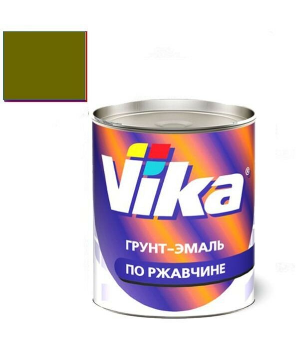VIKA Грунт-Эмаль по ржавчине Хаки 303 0.9кг