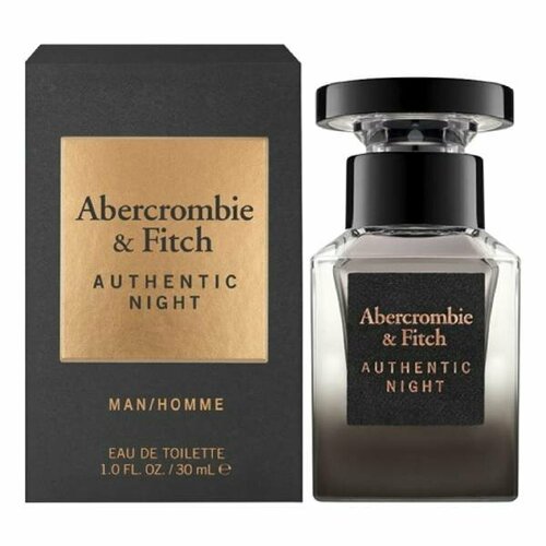 Abercrombie & Fitch Мужской Authentic Night Man Туалетная вода (edt) 30мл authentic night man туалетная вода 1 5мл