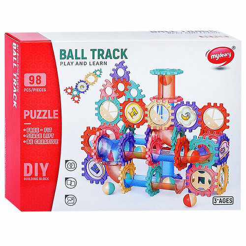 конструктор oubaoloon ball track 72 детали от 3 лет gy555 65 Конструктор GY555-66 Ball Track 98 дет