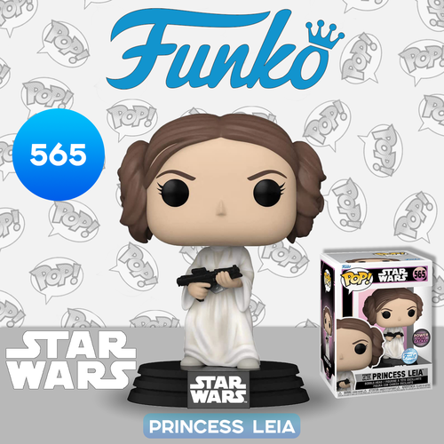 Фигурка Funko POP! Bobble Star Wars Power of the Galaxy Princess Leia (Exc) (565) 66481 фигурка funko pop star wars return of the jedi 40th princess leia in endor poncho