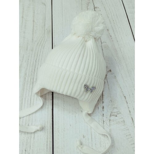 фото Шапка мой ангелок, размер 44-46, белый