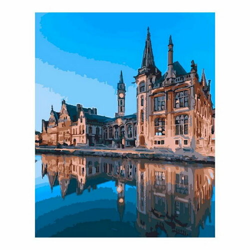 Картина по номерам холст на подрамнике Город Гент 40 x 50 см картина по номерам холст на подрамнике город гент 40 × 50 см