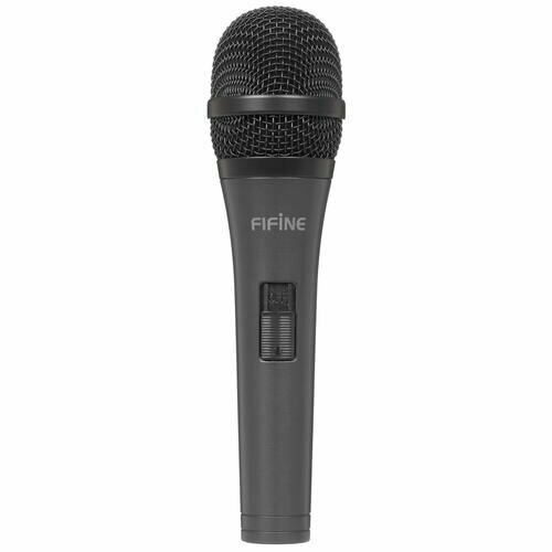 Микрофон Fifine K6 черный проводной ручной -50 дБ от 50 Гц до 18000 Гц кабель - 400 см jack 63 мм 554400₽