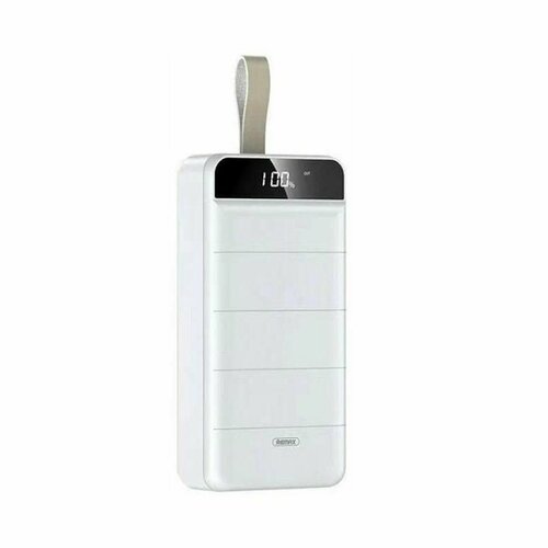 Внешний аккумулятор USB Remax RPP-185 (50000 mAh/10W/3 порта USB/MicroUSB/Type-C/Lightning) <белый>