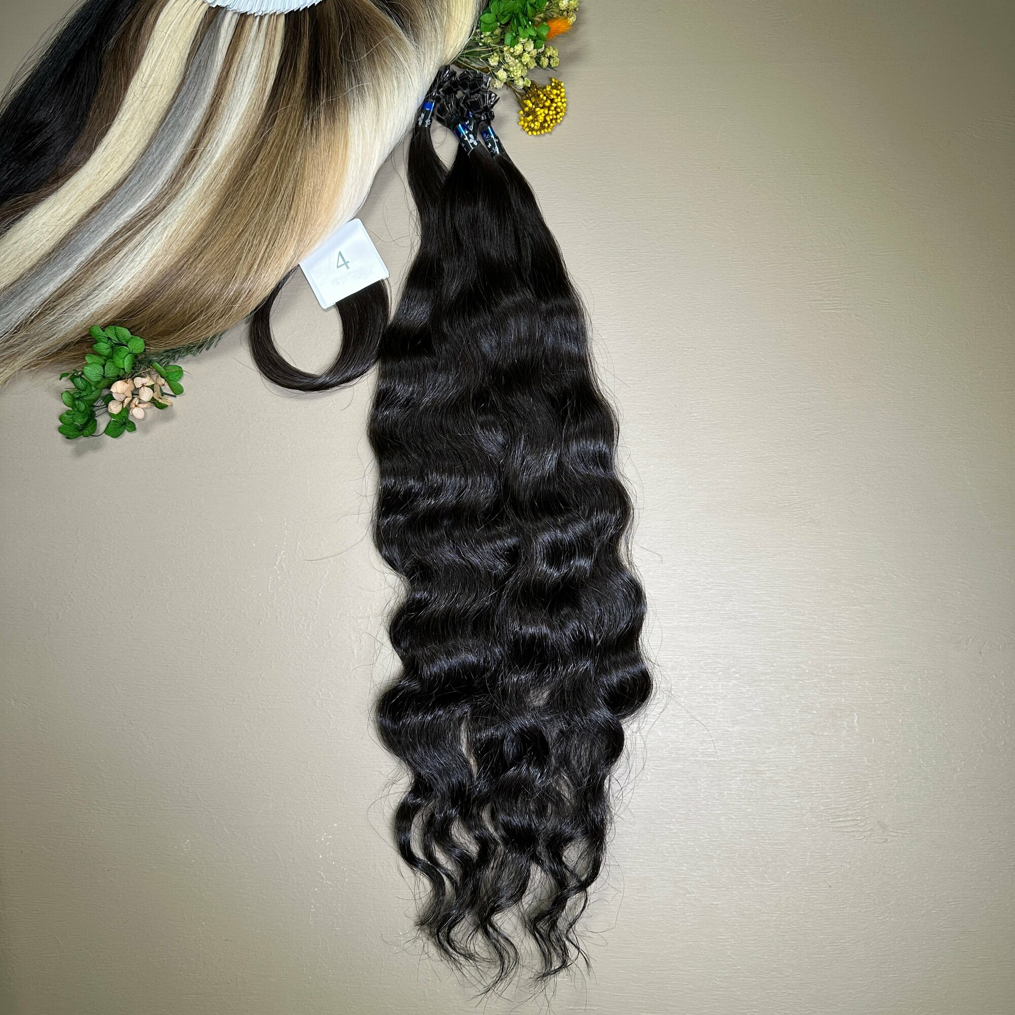 Волосы кудри славянские Belli Capelli на классической капсуле 45-50см №4 (25 капсул)