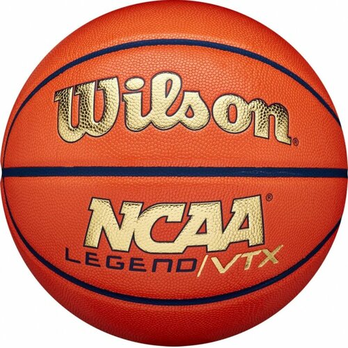 Мяч баскетбольный WILSON NCAA Legend, WZ2007401XB7, размер 7, композит, бутиловая камера, оранжеов-золотой