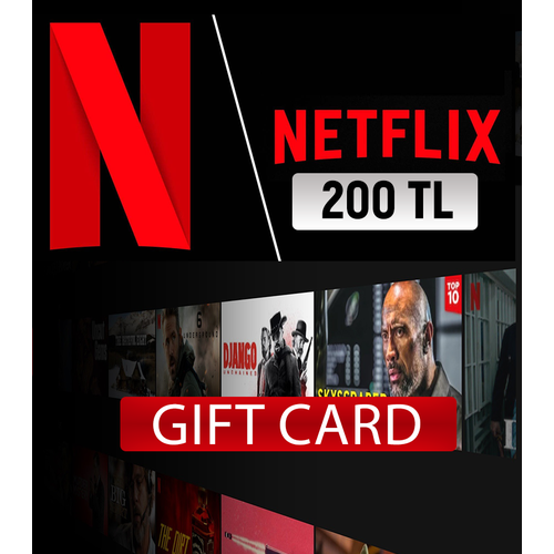 Netflix 200 TL подписка netflix standard на 1 месяц на турецкий аккаунт код активации нетфликс подарочная карта gift card турция