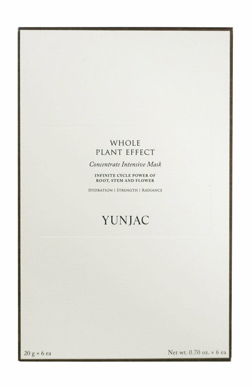YUNJAC Whole Plant Effect Concentrate Intensive Mask Маска для лица интенсивная, 6х20 г