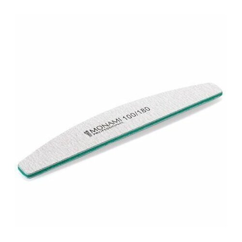 профессиональная пилка meizer для шлифовки натуральных и искусственных ногтей 314003 Monami, Пилка лодочка 100/180