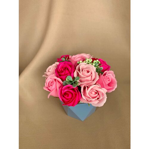 Букет цветы из мыльных роз