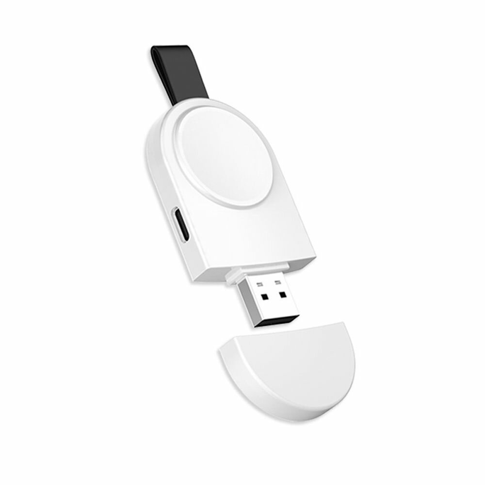 Портативное зарядное устройство Type-C + USB для Apple Watch Series 1 2 3 4 5 6 7 8 — фото 1