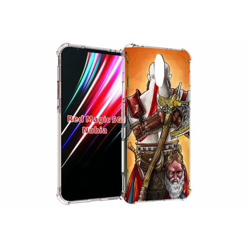 Чехол MyPads God of War для ZTE Nubia Red Magic 1 5G задняя-панель-накладка-бампер чехол mypads world of warcraft мужской для zte nubia red magic 1 5g задняя панель накладка бампер