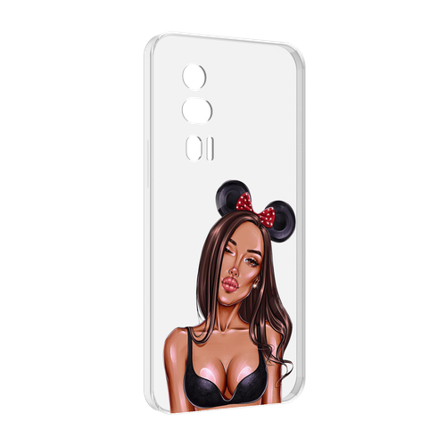 Чехол MyPads девушка-в-купальнике-с-ушками женский для Xiaomi Redmi K60 задняя-панель-накладка-бампер