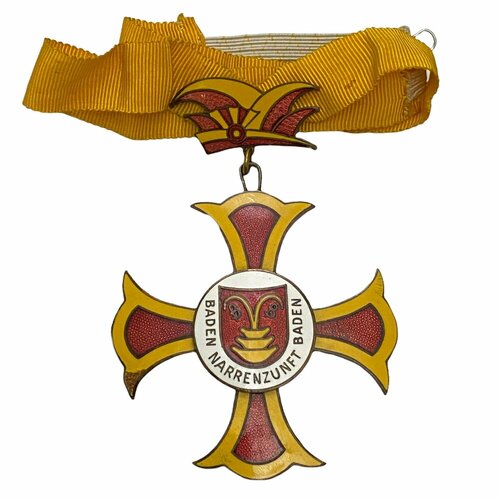 Германия (Баден), крест Гильдия шутов Бадена 1958 г.