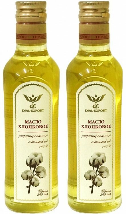 фото Dial-Export Масло хлопковое, рафинированное, 250 мл, 2 шт