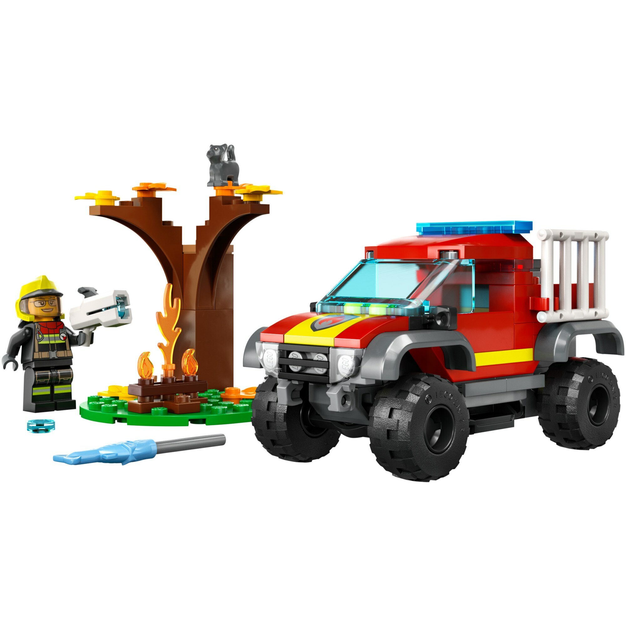 Конструктор LEGO Спасательный джип, 97 деталей - фото №4
