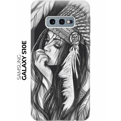 Чехол - накладка ArtColor для Samsung Galaxy S10e с принтом Эскиз девушки чехол накладка artcolor для samsung galaxy s10e с принтом с любовью