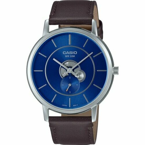 наручные часы casio mtp 1183a 2a синий серебряный Наручные часы CASIO Collection MTP-B130L-2A, коричневый