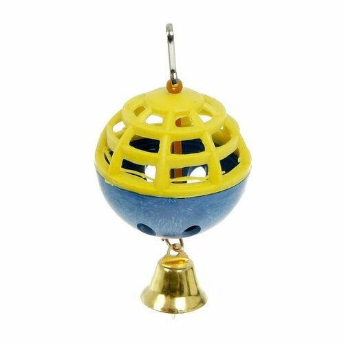 Игрушка для попугая Забава с 1 шариком, микс (комплект из 18 шт)