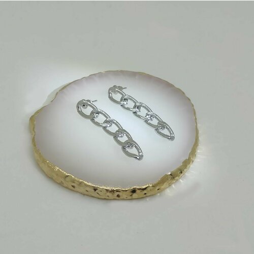 Серьги , серебряный