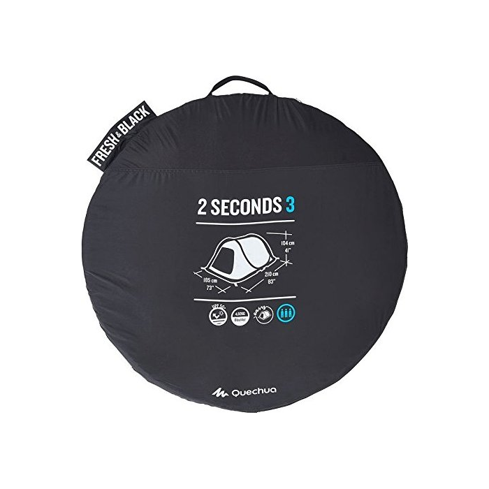 Quechua 2 Seconds Easy Fresh&Black 3 трехместная