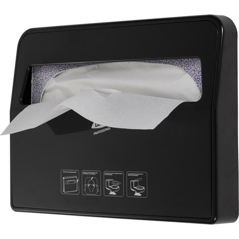 фото Диспенсер для покрытий на унитаз Luscan Etalon, пластик, черный