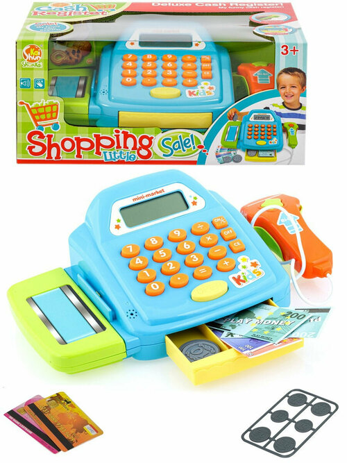 Касса Surprise Kids с калькулятором, аксессуарами и банковской картой