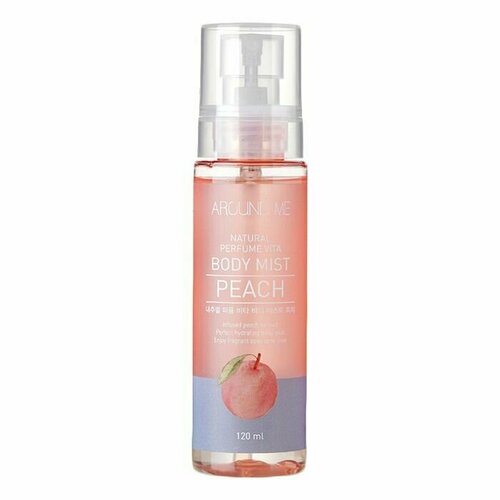 Welcos Увлажняющий спрей мист для тела с экстрактом персика 120 мл Around Me Natural Perfume Vita Body Mist Peach