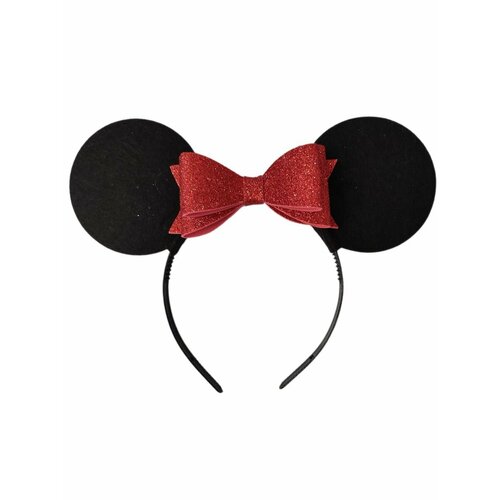 Ободок ушки с бантом