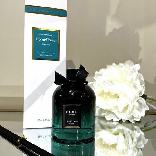 Диффузор ароматический для дома с палочками Home aroma 180 ml Белые цветы