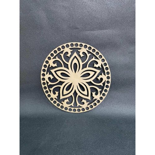 Деревянное донышко/заготовка для вязания набор 2 шт. Дно для декорирования d20 см. Деревянная основа для вязания/уплотнитель дна