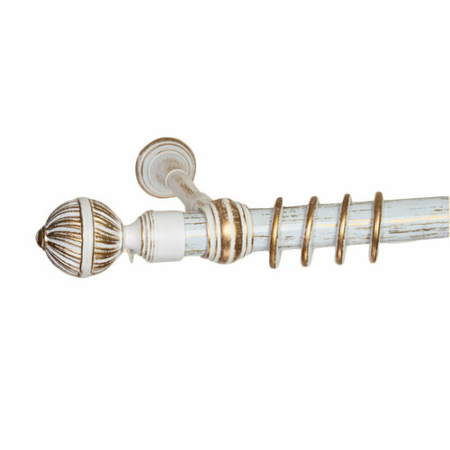 Дубрава Карниз дубрава Византия гладкий с U-шиной Белый с золотом 2 м