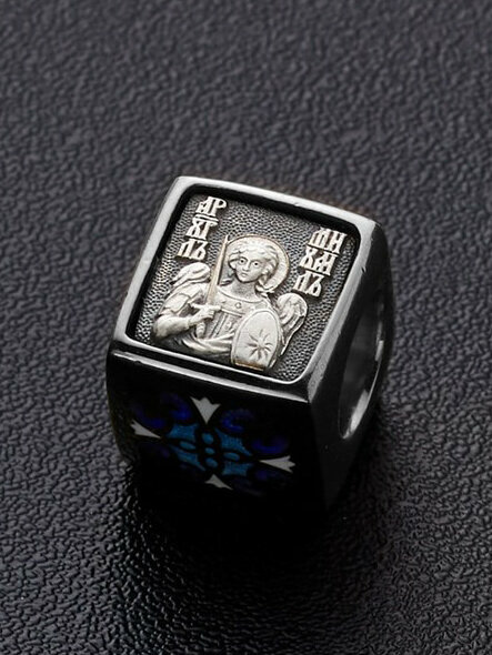 Шарм Angelskaya925 Шарм из серебра пандора (pandora), серебро, 925 проба, родирование, чернение